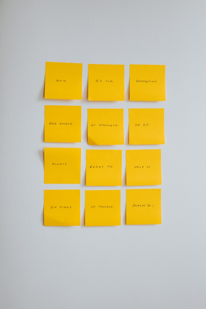 Colorful sticky notes clustered on a wall during UX research